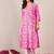 Women Floral Printed V-Neck Straight Kurta