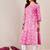 Women Floral Printed V-Neck Straight Kurta