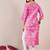 Women Floral Printed V-Neck Straight Kurta