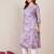 Women Floral Printed Daily Cotton Straight Kurta