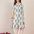 Floral Printed Round Neck Cotton Straight Kurtas