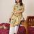 Floral Printed Mandarin Collar Cotton Straight Kurtas