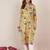 Floral Printed Mandarin Collar Cotton Straight Kurtas