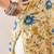 Floral Printed Mandarin Collar Cotton Straight Kurtas