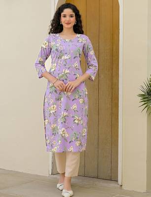 Women Floral Printed Indie Florals Kurta 1