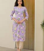 Women Floral Printed Indie Florals Kurta