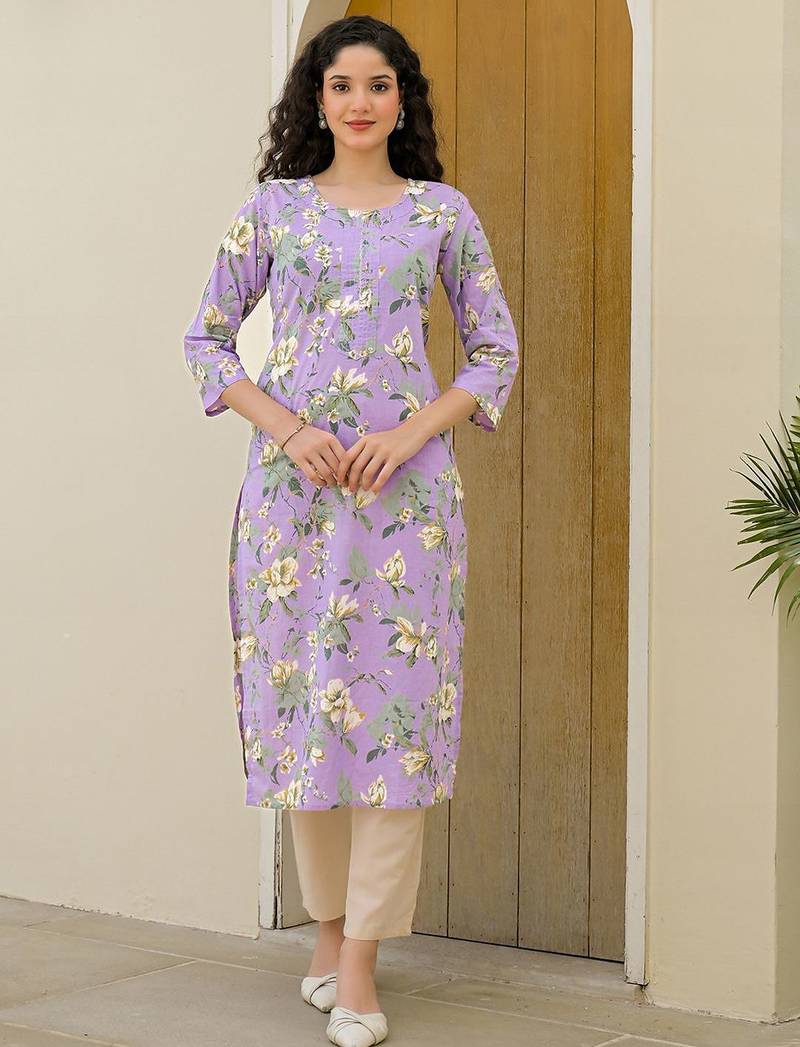 Women Floral Printed Indie Florals Kurta