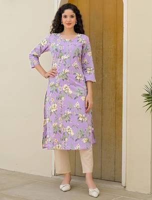 Women Floral Printed Indie Florals Kurta 3