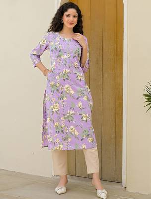 Women Floral Printed Indie Florals Kurta 5