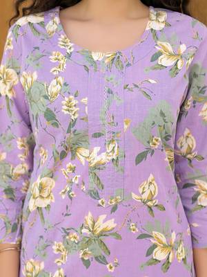 Women Floral Printed Indie Florals Kurta 7
