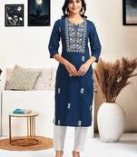 Women Ethnic Motifs Embroidered Chikankari Kurta