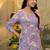 Women Floral Printed Thread Work Kurta