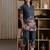Printed Dark Grey Cotton Co Ords for Women