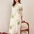 Floral Printed Round Neck Straight Kurta
