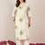 Floral Printed Round Neck Straight Kurta