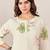 Floral Printed Round Neck Straight Kurta