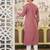 Women Ethnic Motifs Embroidered Festive Silk Straight Kurta