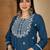 Embroidered Round Neck Straight Kurta