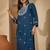 Embroidered Round Neck Straight Kurta