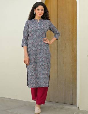 Women Ethnic Motifs Printed Indie Prints Kurta 1
