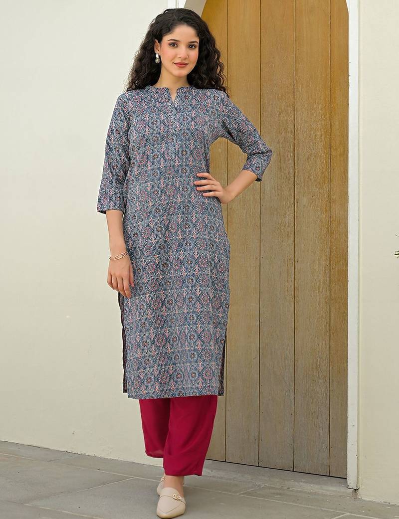 Women Ethnic Motifs Printed Indie Prints Kurta