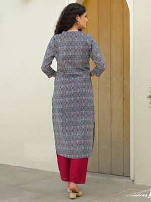 Women Ethnic Motifs Printed Indie Prints Kurta 6
