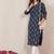 Floral Printed Cotton V-Neck Straight Kurtas