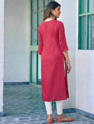 Women Ethnic Motifs Dyed Chikankari Kurta 3