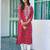 Women Ethnic Motifs Dyed Chikankari Kurta