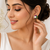 Certified natural freshwater pearls jewellery pearl centre multicolour gemstone floral stud earrings ruby, emerald.