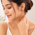 Certified natural freshwater pearls jewellery pink floral halo stud earrings with gold-tone setting ruby pink stones.