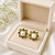Certified natural freshwater pearls jewellery pearl & green stone floral stud earrings with gold tone setting pearl .