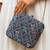 Pink floral printed clutch bag for women