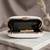 White floral thread embroidery clutch