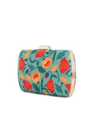 Floral bloom printed clutch for women 3