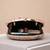 Pink printed oval clutch bag for women