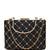 Regal black bloom clutch bag for women