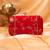 Royal red blossom clutch bag for women