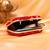 Royal red blossom clutch bag for women