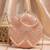Light peach based sequins embroidery clutch