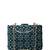 Marine green sequins embroidery party clutch