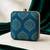 Yale blue embroidered clutch bag for women