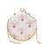 White based golden zari embroidery clutch