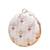 White based golden zari embroidery clutch