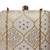 Off white multipattern sequins embroidery clutch
