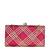 Maroon embroidered clutch bag for women