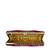 Maroon embroidered clutch bag for women