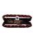 Red based golden sequins embroidery clutch