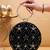 Black based rosegold sequins embroidery clutch