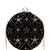 Black based rosegold sequins embroidery clutch